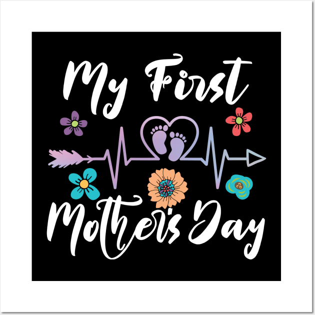 My First Mothers Day happy mothers day Wall Art by Gaming champion